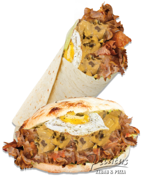Kebab mit Ei